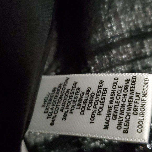 Loft Black/White Tweed with Fringe Skirt, sz 8 - Picture 6 of 8